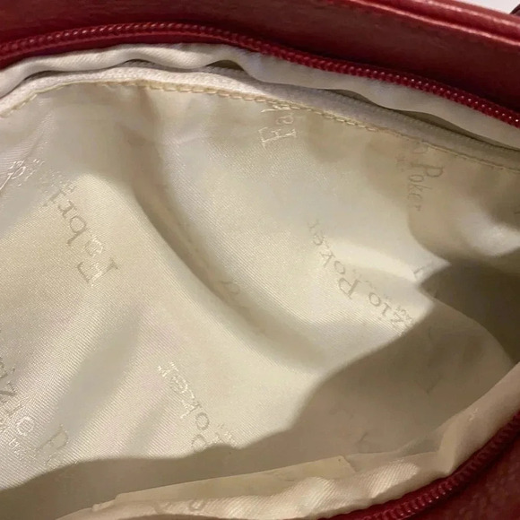 Fabrizio poker red leather satchel handbag - Picture 10 of 11